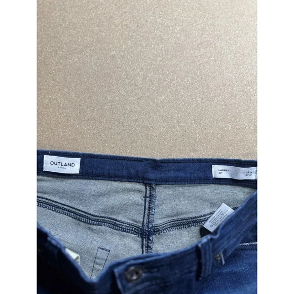 Outland Denim Harriet Womens‎ Dark Wash High Rise Skinny Jeans Size 27